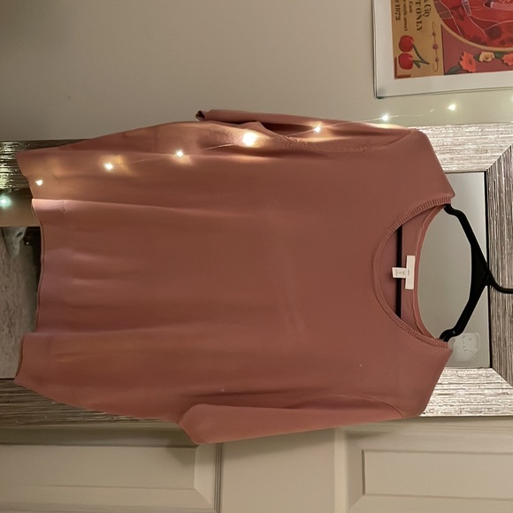 Blush pink sweater tee. - Picture 2 of 2